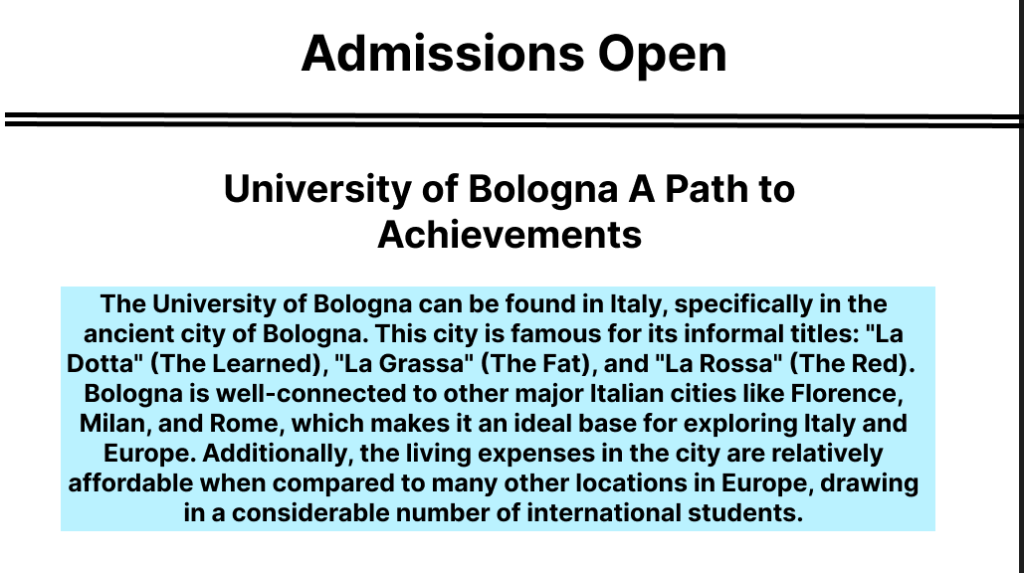 University of Bologna