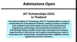 International students studying at AIT Scholarships 2025, a leading institution in Asia known for its academic excellence and vibrant campus life."