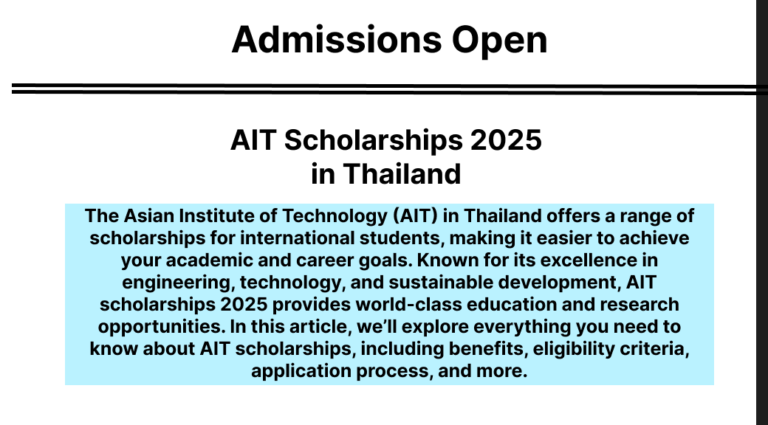 International students studying at AIT Scholarships 2025, a leading institution in Asia known for its academic excellence and vibrant campus life."