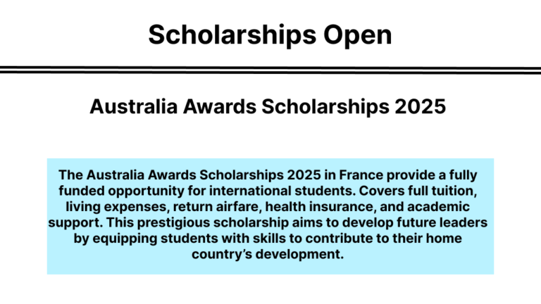 Australia Awards Scholarships 2025