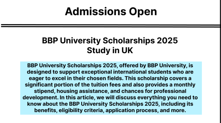 BBP University Scholarships 2025