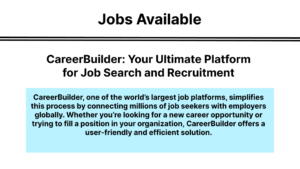 CareerBuilder: Your Ultimate Platform for Job Search and Recruitment