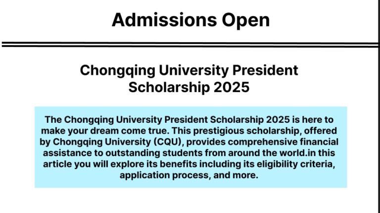 Chongqing President Scholarship