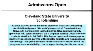Cleveland State University Scholarships