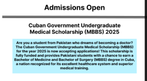 Cuban Government Medical Scholarship