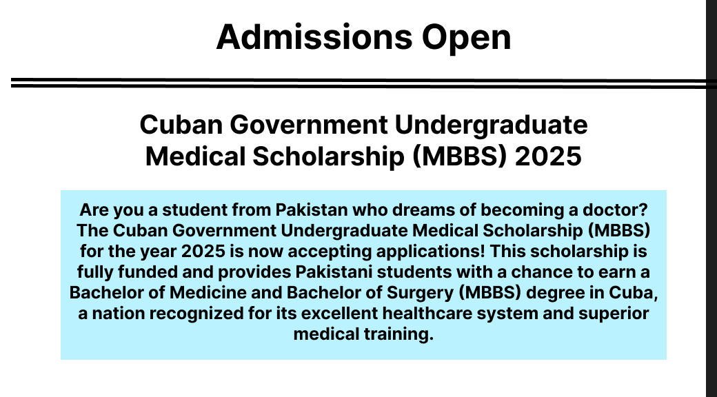 Cuban Government Medical Scholarship