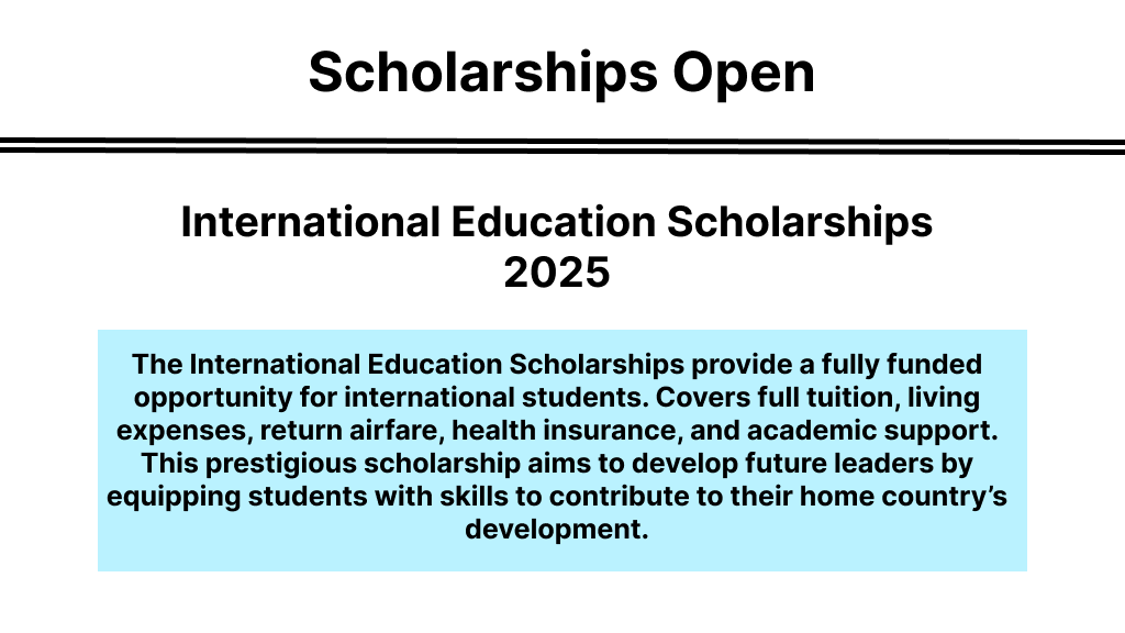 Government of Ireland International Education Scholarships 2025