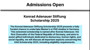 Konrad Adenauer Stiftung Scholarship