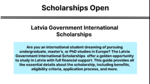 Latvia Government International Scholarships
