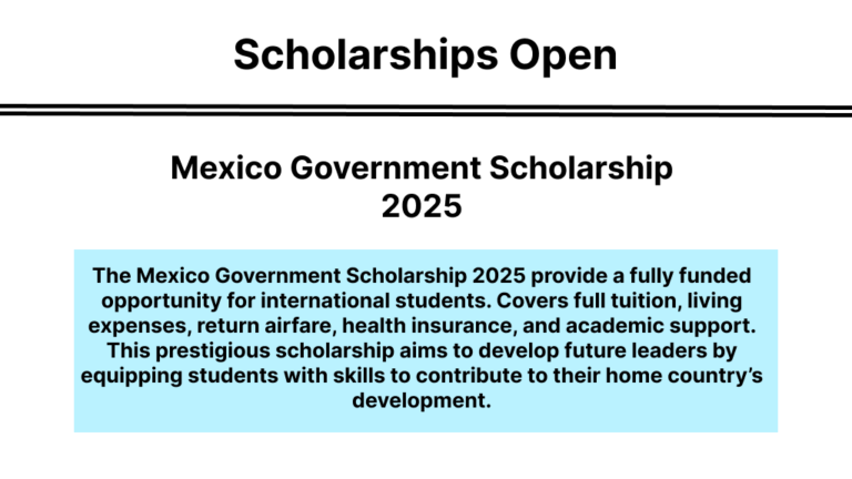 Mexico Government Scholarship 2025