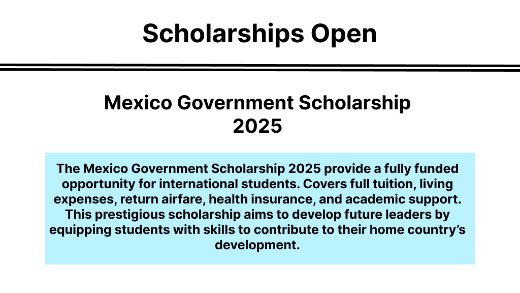 Mexico Government Scholarship 2025