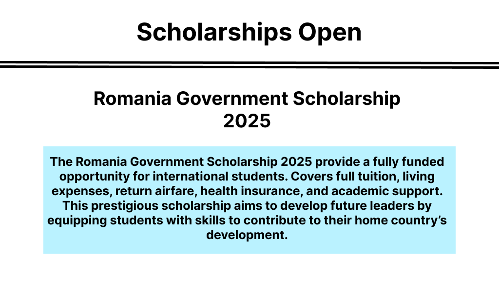 Romania Government Scholarship 2025