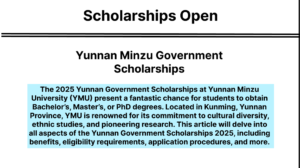 Yunnan Minzu Government Scholarships