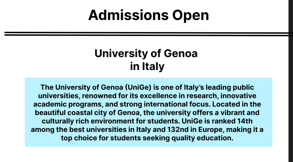 University of Genoa