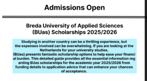 Breda University Scholarships 2025/2026